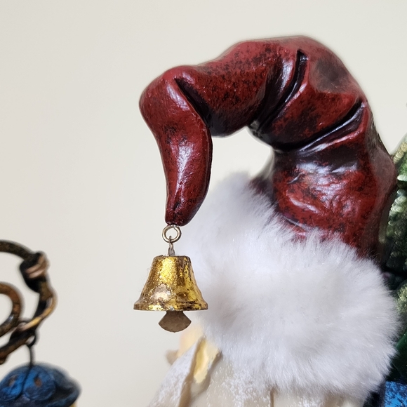 Vintage 17" Santa Claus Figurine with Reindeer & Toys Old World Santa - Picture 13 of 16